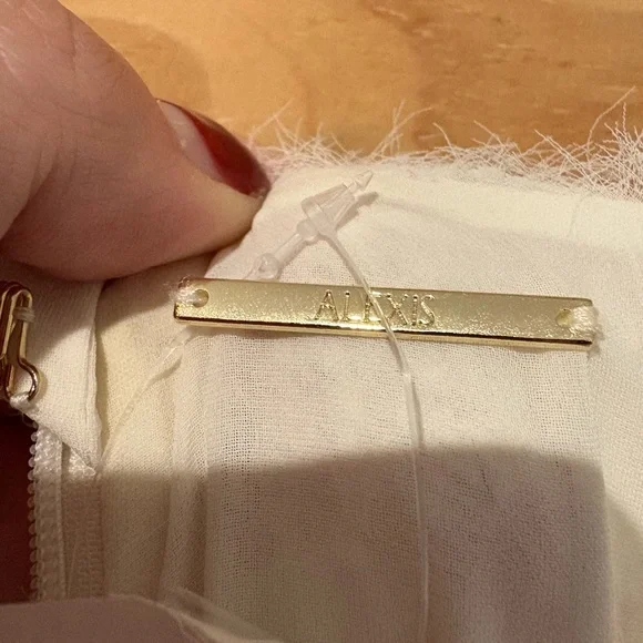 Unworn Alexis Natalina Dress ivory drop waist floral maxi dress size XL - Picture 5 of 8